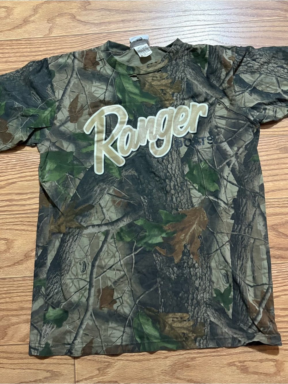 Vintage Chase Authentics Ranger Boats Realtree Camo Outdoor Shirt Men’s Large